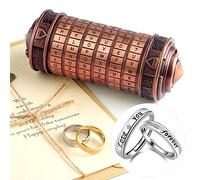 TUPARKA 5 Pz Da Vinci Codice Mini Cryptex San Valentino Interessante Creativo Regali di Compleanno Romantici per Lei Rosso Bronzo Colore