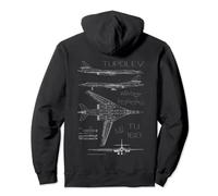 Tupolev Tu-160 Bomber Aerei militari russi Felpa con Cappuccio