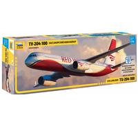 Tupolev TU-204-100 Civil Airliner 1:144 Plastic Model Kit ZVEZDA