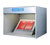 TUPOSTAR Armadio per La Valutazione del Colore, Armadio per La Valutazione del Colore con 6 Fonti Luminose, con Pannello Pulsanti, per Tessuti Stampati, Accessori,Four Light Sources