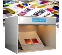 TUPOSTAR Armadio per La Valutazione del Colore, per La Corrispondenza dei Colori, Test di Laboratorio per La Corrispondenza dei Colori, per Tessuti, Stampe E Giocattoli,Four Light Sources