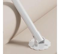 TUPOSTAR Asta Angolare per Armadio A Muro, Asta Angolare per Tenda da Doccia, Staffa di Supporto Retrattile, per Il Bagno,Bianca,100--160cm