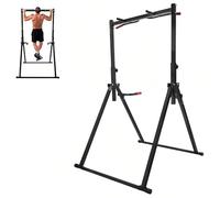 TUPOSTAR Barra per Trazioni, Stazione per Trazioni Triangolare, con Tubo Spesso, Barra per Trazioni Multifunzione, Altezza Regolabile, Autoportante, per Palestra Domestica,Grigio