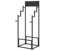 TUPOSTAR Espositore per Campioni di Tappeti, Espositore per Tappeti, Supporto da Pavimento per Sciarpe, Organizzatore Commerciale per Esporre Coperte, Trapunte, Sciarpe,Nero,Single Sided