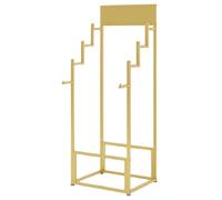 TUPOSTAR Espositore per Campioni di Tappeti, Espositore per Tappeti, Supporto da Pavimento per Sciarpe, Organizzatore Commerciale per Esporre Coperte, Trapunte, Sciarpe,d'oro,Single Sided