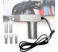 TUPOSTAR Macchina per Dreadlocks A 6 Testine, Macchina per Dreadlocks Istantanea, Macchina Portatile per Trecce all'Uncinetto, Extension per Dreadlocks Fai da Te Veloci,Argento