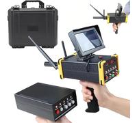 TUPOSTAR Metal Detector per Adulti, Rilevatore d'oro con Display LCD, Metal Detector Portatile per La Ricerca Dell'Oro, per Oro, Argento, Rame E Pietre Preziose,Giallo