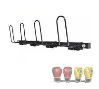TUPOSTAR Porta Guantoni da Boxe, Organizzatore da Parete per 2/4 Paia di Guantoni, Espositore da Parete in Acciaio, Organizzatore da Garage per Attrezzatura da Boxe,Nero,1pcs