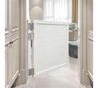 TUPOSTAR Porte A Battente per caffè, Porte A Battente in Legno per Saloon, Porta Interna A Mezza Altezza, Porta di Servizio con Sbarra, per Ingresso, Veranda, Bagno, Corridoio,Bianca,70 * 90cm
