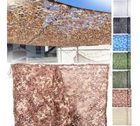 TUPOSTAR Rete Mimetica, Rete Mimetica Leggera, Rotolo Mimetico Sfuso, Rete Mimetica Parasole Pieghevole, per Giardino, Militare, Caccia, Feste, Decorazioni, Giochi,01,7x9m