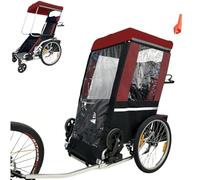 TUPOSTAR Rimorchio per Bicicletta per Adulti E Merci, Carrello Portabici Multifunzionale, Rimorchio Posteriore in Lega con capacità di 90 kg, per La Spesa, Viaggi All'Aperto,02