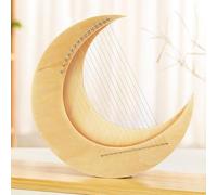 TUPOSTAR Strumenti Classici per Arpa, Arpa da Grembo in Legno, Arpa da Grembo in Acero con Corde 8/11/15, Arpa Lira Portatile per Concerti, per Amanti della Musica E Principianti,Wood,11 Strings