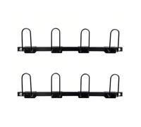 TUPOSTAR Supporto da Parete per Guantoni da Boxe, Supporto da Parete per Guantoni da Boxe in Acciaio 75x16 Cm, Organizzatore da Garage per Guantoni da Boxe,Nero,2pcs