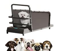 TUPOSTAR Tapis Roulant per Animali Domestici, Attrezzi per Il Fitness dei Cani, Attrezzatura per L'Addestramento dei Cani, con Schermo LED E Telecomando, per L'Esercizio,Grigio