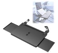 TUPOSTAR Tavolino da Volante, Tavolino Portatile per Auto, Tavolino da Auto Estensibile Antiscivolo per Laptop, per Leggere, Telefonare, Mangiare, Viaggiare, Campeggio,Nero