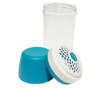 Tupperware 12oz Clear Shaker Dispenser con tappo blu