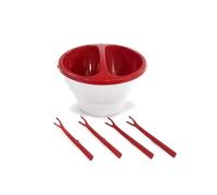 TUPPERWARE Allegra 1L rosso cioccolato sogno fonduta di cioccolato forno a mi...