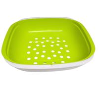 Tupperware Allegra - Ciotola esclusiva con coperchio, per servire (bianco e verde con colino)