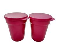 Tupperware Aloha (SET 2) bicchiere 470 ml mora bacca tazza con coperchio