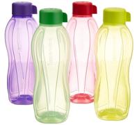 Tupperware Aquasafe Water Bottle Set, 1 Litre, Set of 4, Multicolor by JMD Creations.