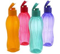 Tupperware Borraccia da 1 litro Fliptop, set di 4, dispenser bottiglia di acqua fredda