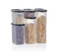 Tupperware Brand Modular Mates - Set di 5 contenitori ovali per alimenti secchi con coperchi (2, 4, 7, 9 e 12 tazze) - ermetici, lavabili in lavastoviglie e senza BPA