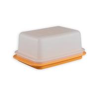 Tupperware Burriera arancione e bianco per burro fino a 6,5 cm di altezza! C21 (incl. cucchiaio cinese)