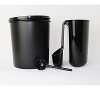 TUPPERWARE Caffettiera, contenitore per caffè e caffè, con cucchiaio, nero