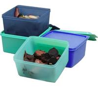 Tupperware Contenitore in plastica per frigorifero, 1,2 l, confezione da 4 (multicolore)