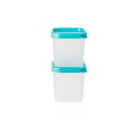 Tupperware Contenitore per congelatore mini trasparente turchese 2 x 80 ml stella polare (con 1 verme adesivo)