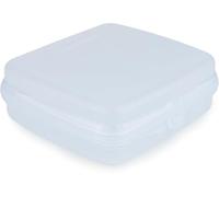 Tupperware Contenitore per panini quadrato con cerniera e chiusura e design (azzurro)