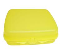 Tupperware Contenitore per panini, quadrato, per panini, per l'asilo, il lavoro, lo sport, la scuola, colore giallo