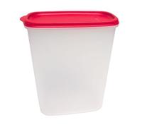 Tupperware Eidgenosse - Contenitore quadrato rotondo, compatto, modulare per frigorifero, colore: rosso (2,3 litri rosso)