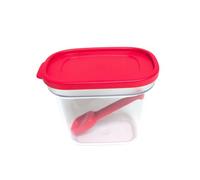 Tupperware Eidgenosse, contenitore rettangolare impilabile, esclusivo contenitore per spezie con misurino, contenitore compatto, modulare per frigorifero, rosso (500 ml) (rosso 500 ml)