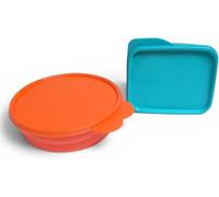 Tupperware Hitparade - Ciotola originale Drop, 550 ml, arancione, con coperchio a prova di perdite, ciotola angolare Signoraware da 500 ml, turchese, senza BPA, set di contenitori salvafreschezza