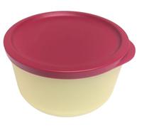 Tupperware Hitparade Frischeddrops - Ciotola con coperchio da appendere, a prova di perdite, 500 ml, colore giallo e rosso, 500 ml
