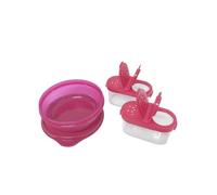 Tupperware Hitparade - Set di 2 gnomi per spezie, 300 ml, rosso vinaccia + Air-Lock, 2 x 125 ml, rosso trasparente