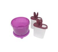 Tupperware Hitparade - Set di 2 saliera e pepiera da 1200 ml, lilla + Air-Lock, 2 x 280 ml, rosso trasparente