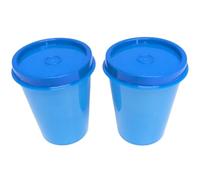 Tupperware Midgets - Set di 2 bicchieri da gnomo per frigorifero, 60 ml, colore: blu