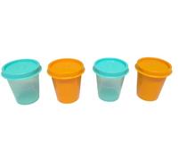Tupperware Mini set di bicchieri da gnomo per frigorifero, 60 ml, con gnomo (4 pezzi)