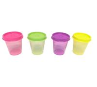 Tupperware Mini set di bicchieri da gnomo per frigorifero, 60 ml, motivo: mini gnomo, multicolore (4 pezzi)