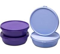 Tupperware Multiuso Frigorifero SS Bowl Plastica Frigorifero Contenitore 1L Confezione da 4 Multicolore