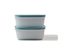 Tupperware P 21735 Contenitore per congelatore, 450 ml, 2 pezzi, bianco e blu, satinato
