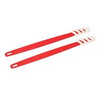 TUPPERWARE Piccola spatola superiore bianca e rossa (2) spatole strette D78