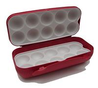 TUPPERWARE Scatola per dieci uova bianco rosso per il frigo