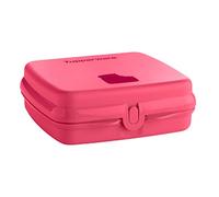 Tupperware Scatola quadrata per sandwich con cerniera e chiusura a chiave, rosa