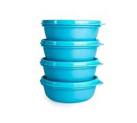 Tupperware Set (4) Frigorifero Hit-Parade 300 ml blu glitter piccolo Hitparade Mini Panorama (con imbuto)