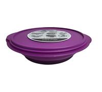 Tupperware Set di 4 piatti da picnic riutilizzabili per camper, piatti pieghevoli viola