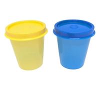 Tupperware - Set di contenitori mini per frigorifero Wichtel Midgets 60ml, Liliputbecher, Wichtelbecher Minis (turchese + rosa)