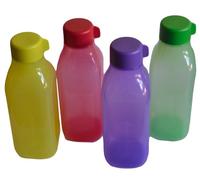 Tupperware Square Water Bottle Set 1 Litre 4-PiecesAssorted